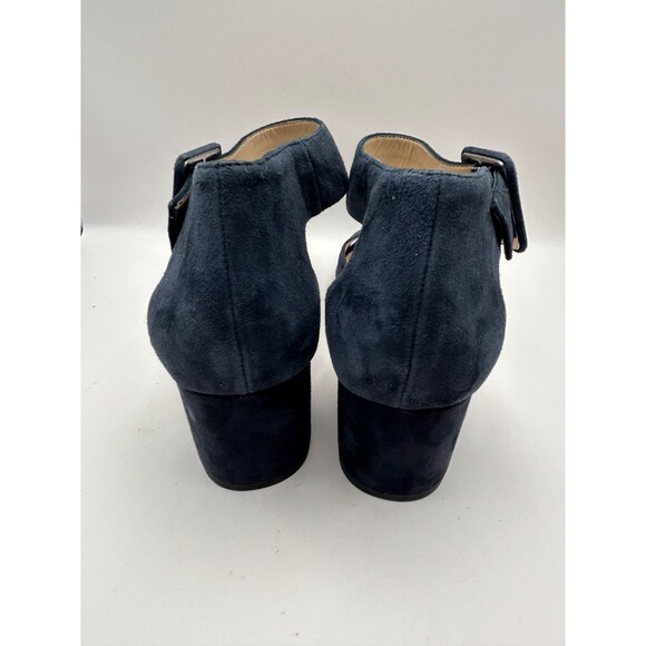 Pelle Moda Uliss Women's Ankle Strap Sandals Dark Blue Suede Size 10 NEW - Picture 8 of 8